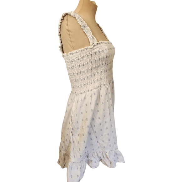 MADEWELL "Lucie" Smocked Textural Clipdot Sundress - Size M - Picture 5 of 14